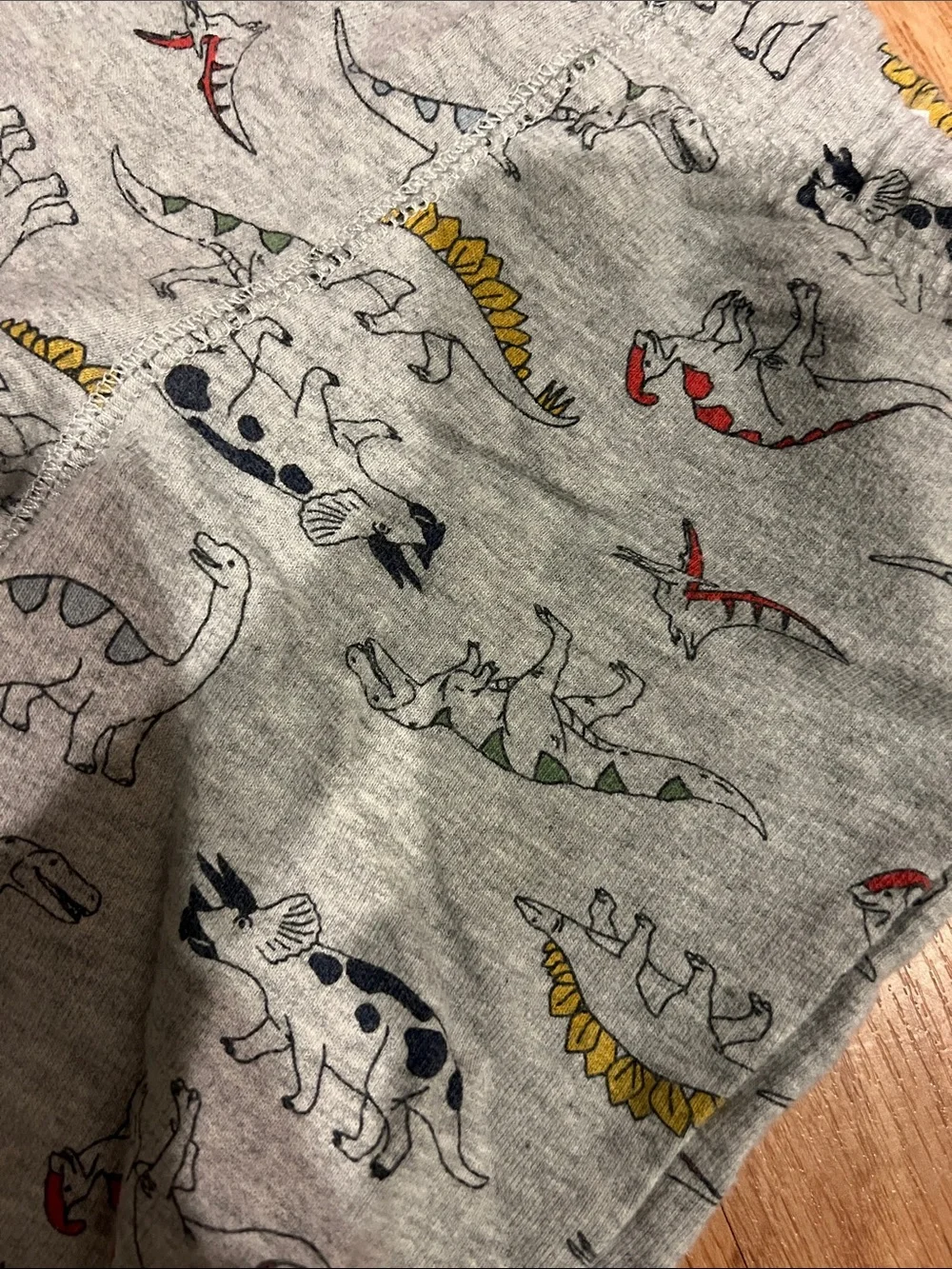 Carter's Heather Gray Dino Joggers with Multicolor Prints